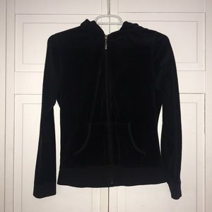 Black sweatsuit jacket